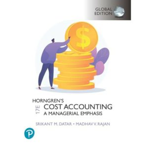 DATAR-Horngren’s Cost Accounting: A Managerial Emphasis, Global Edition 16/E ACCESS CODE[ :]